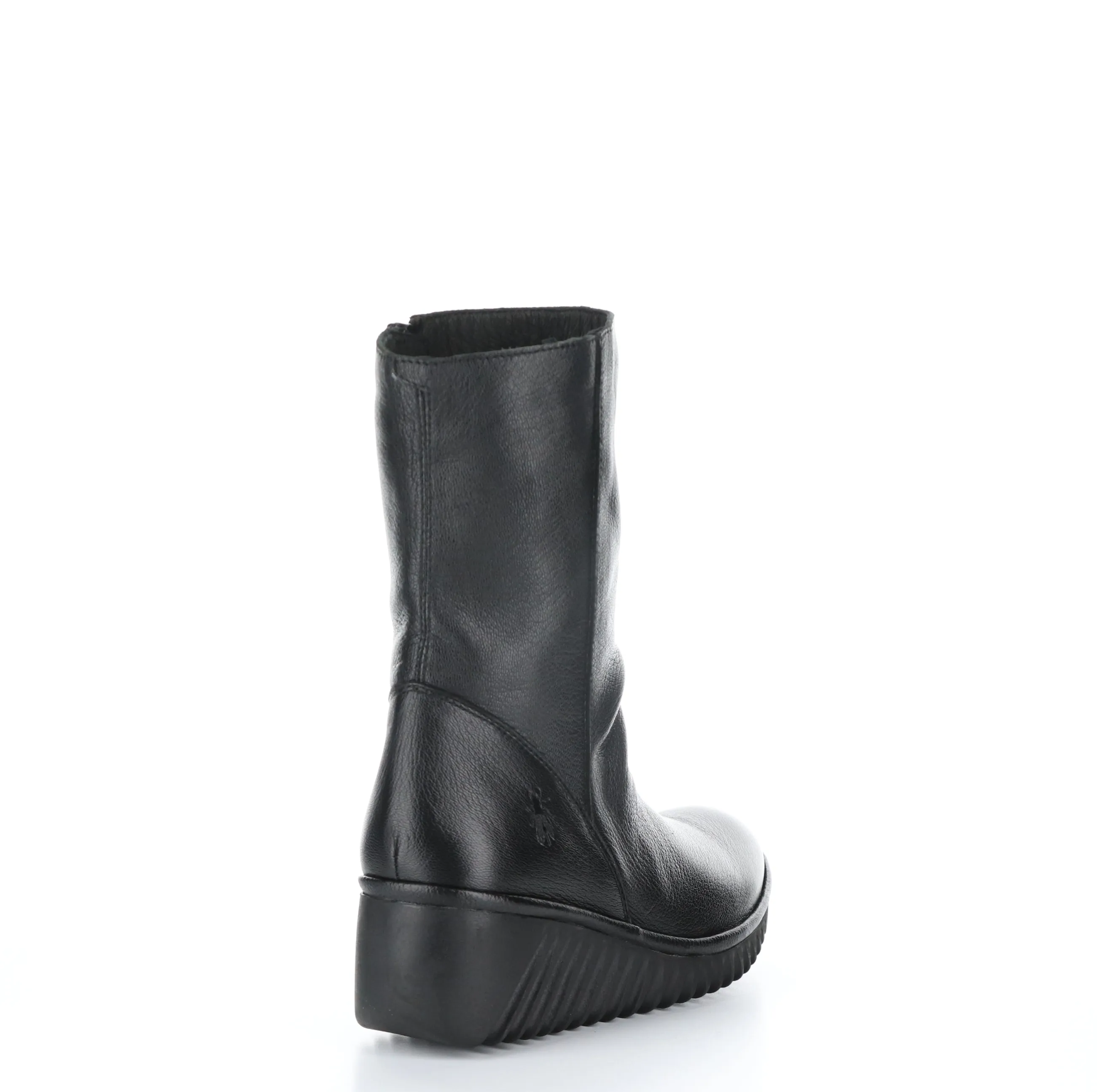 LEDE228FLY Black Zip Up Boots
