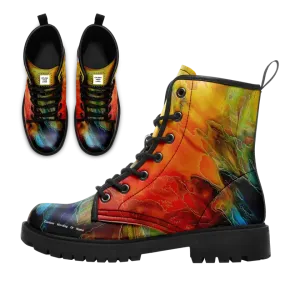 Luxury Gifts,Personalized Combat Boots, Custom Ankle Boots with Lace up, Best Gift for Back to School
