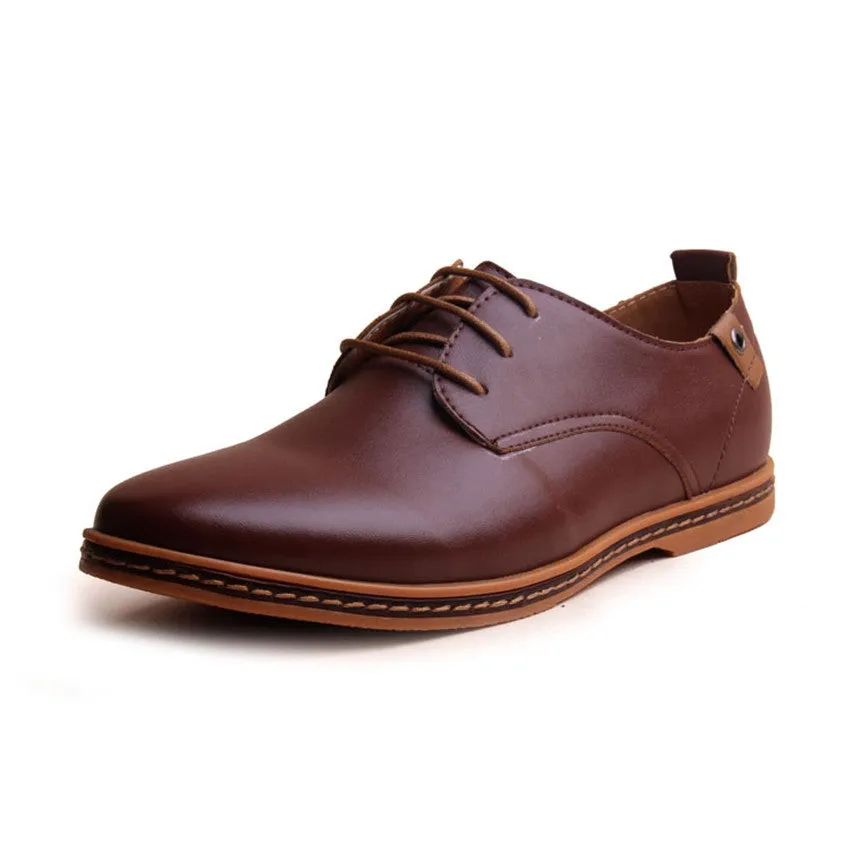 Men Leather Shoes New Fashion Men Casual Flat Spring And Autumn Oxford Shoes