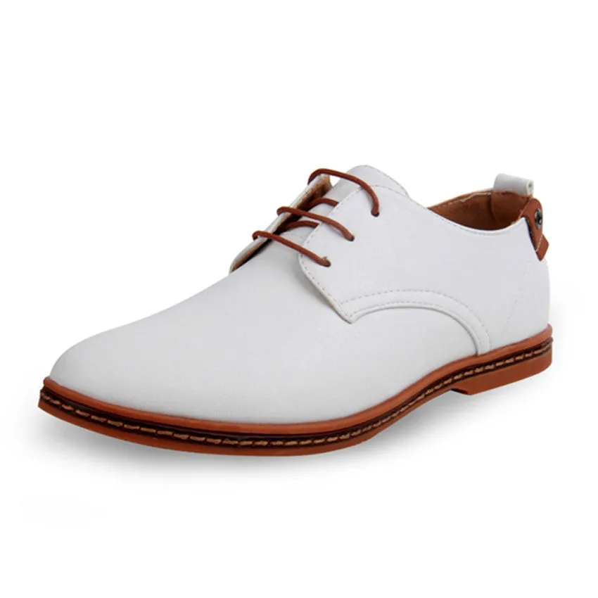 Men Leather Shoes New Fashion Men Casual Flat Spring And Autumn Oxford Shoes