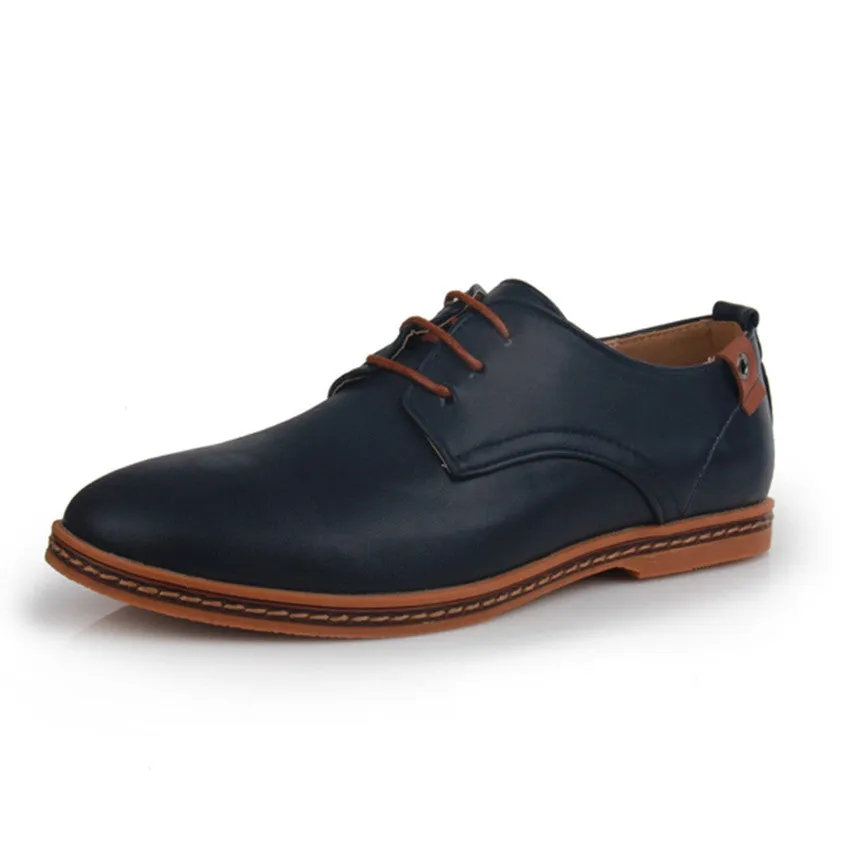 Men Leather Shoes New Fashion Men Casual Flat Spring And Autumn Oxford Shoes