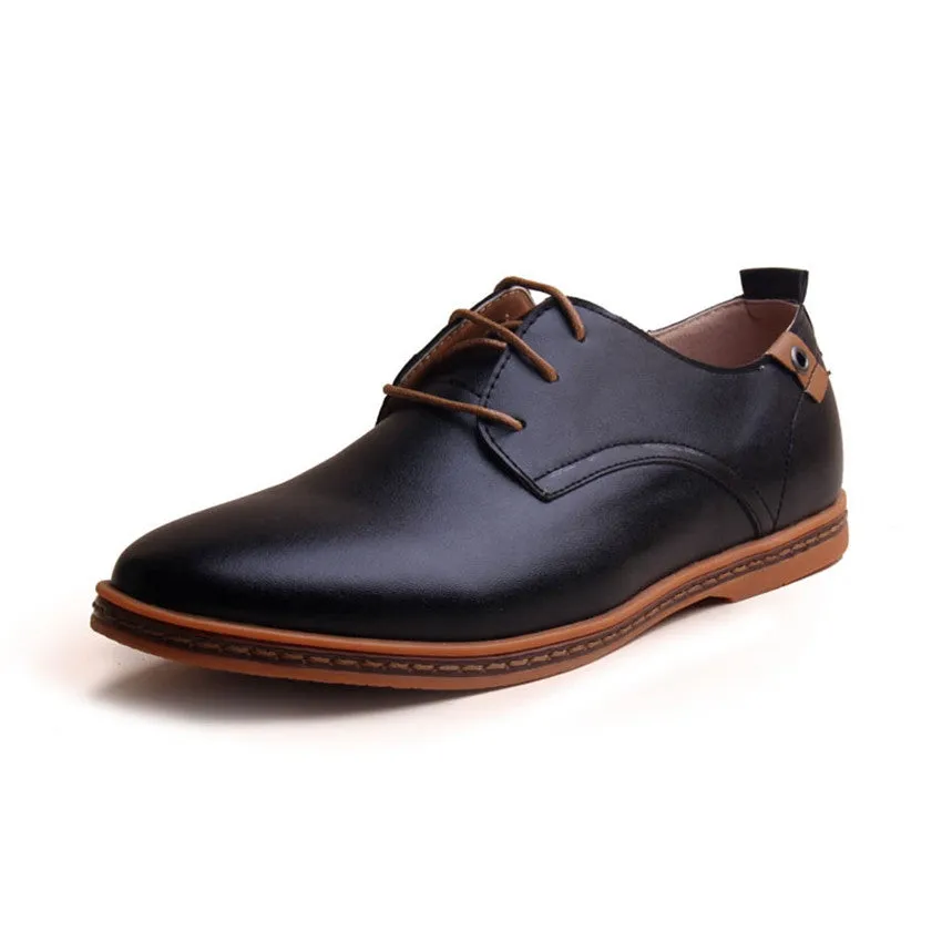Men Leather Shoes New Fashion Men Casual Flat Spring And Autumn Oxford Shoes
