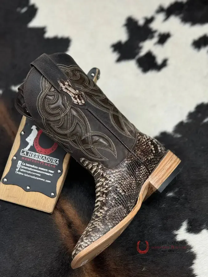 MENS IMIT PYTHON CHOCO ACABADO ORIGINAL BOOT