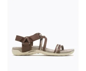 Merrell Women's Terran Cush 3 Lattice Sandals- Dark Earth