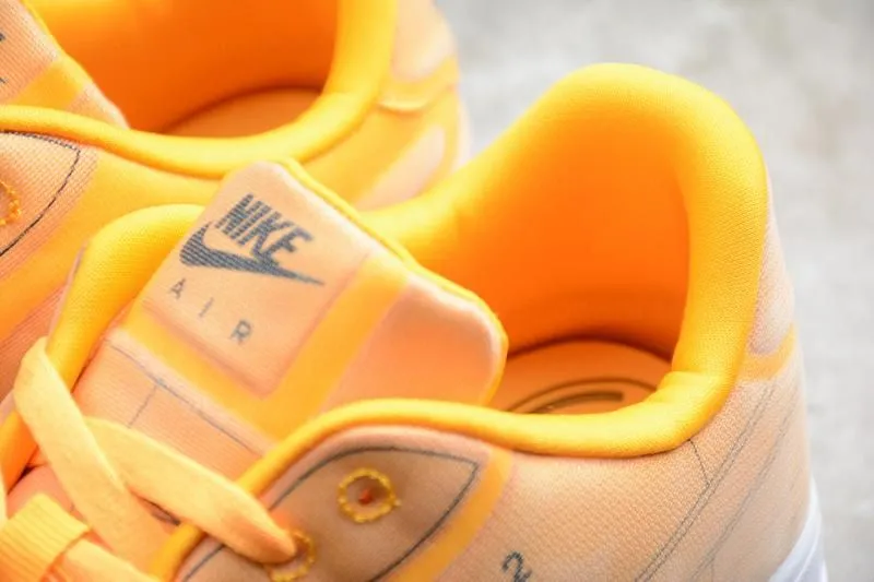 NikeWMNS Air Force 1 AF1 Low 07 LX  Blueprint - "Laser Orange
