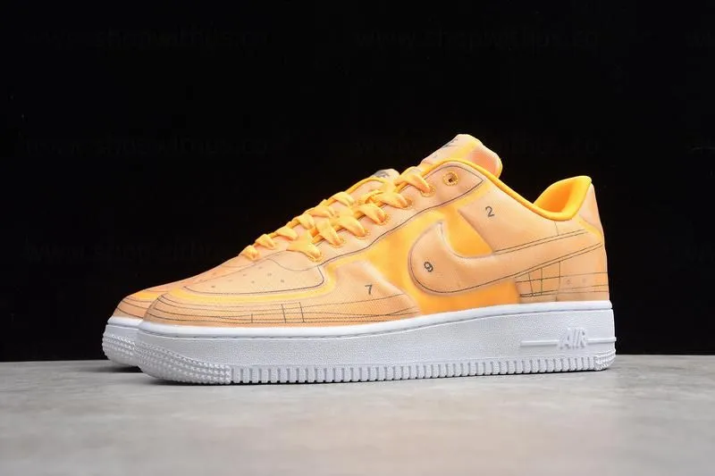 NikeWMNS Air Force 1 AF1 Low 07 LX  Blueprint - "Laser Orange