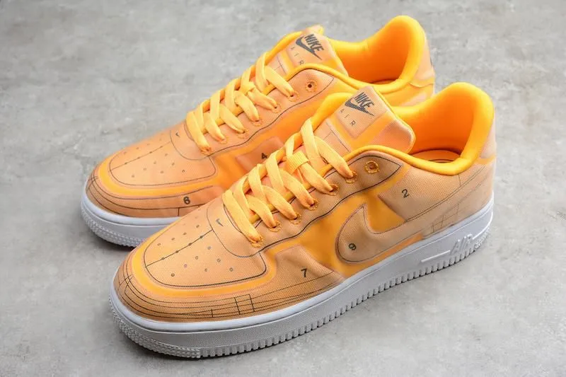 NikeWMNS Air Force 1 AF1 Low 07 LX  Blueprint - "Laser Orange