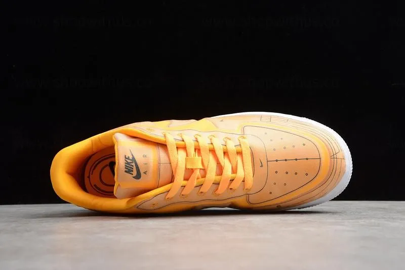 NikeWMNS Air Force 1 AF1 Low 07 LX  Blueprint - "Laser Orange