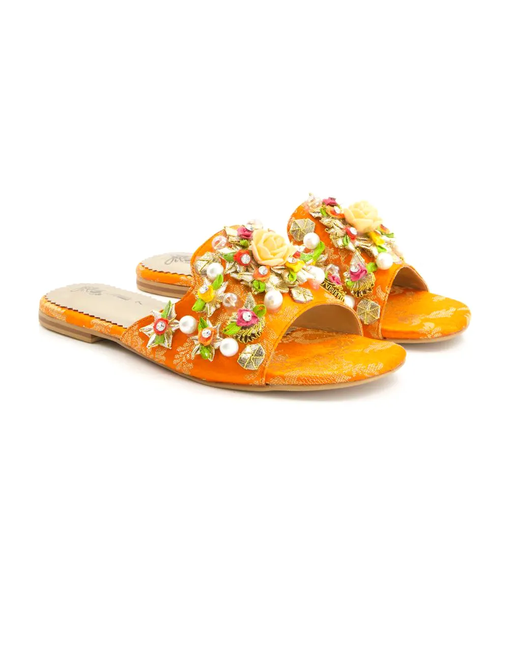 Orange | Fancy Slippers for women