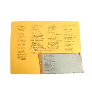 Original U.S. WWII Vultee BT-13 Valiant Trainer Aircraft Wing Panel Signed By Various Pilots and WWII Instructors
