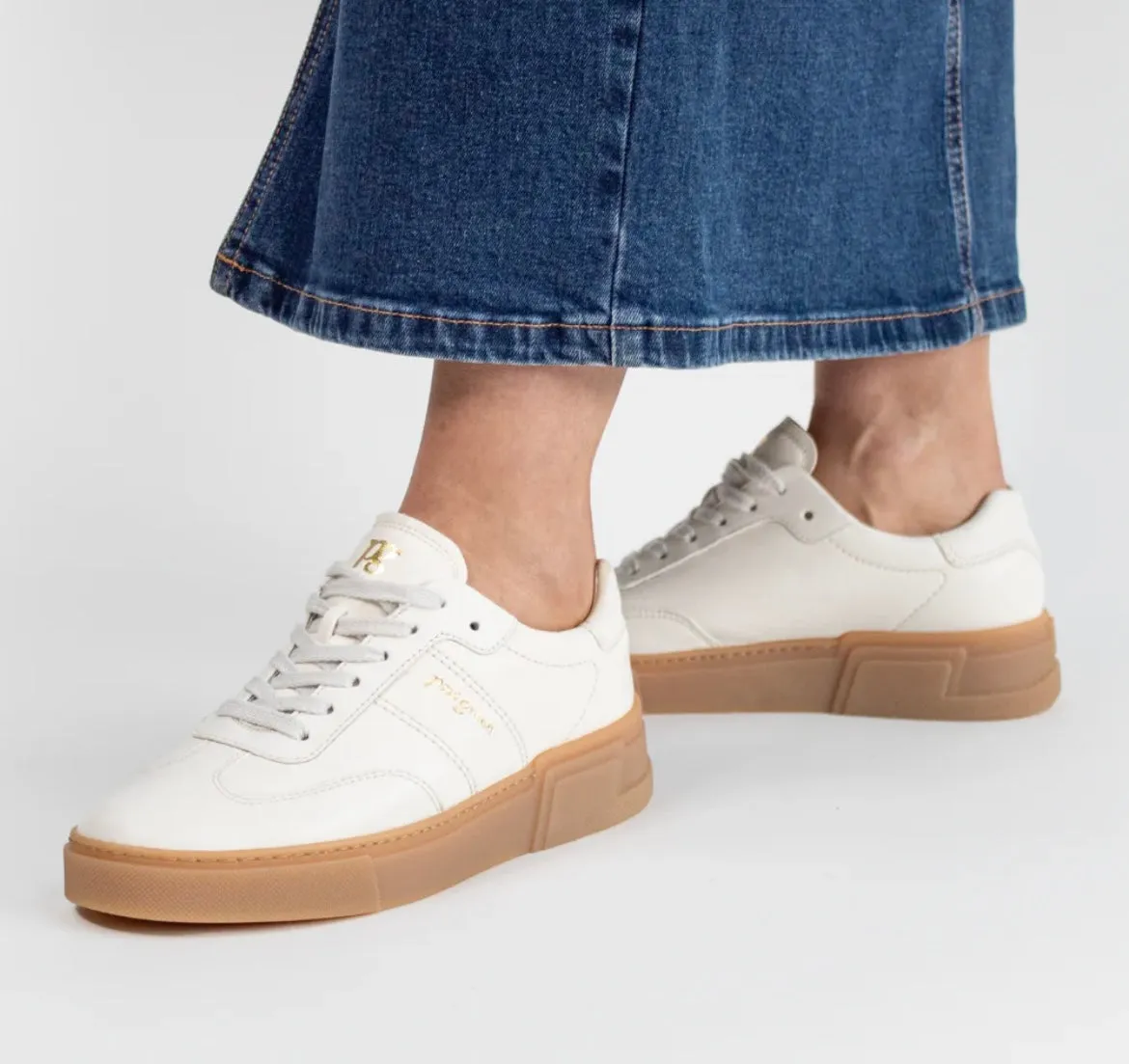 Paul Green white leather sneaker