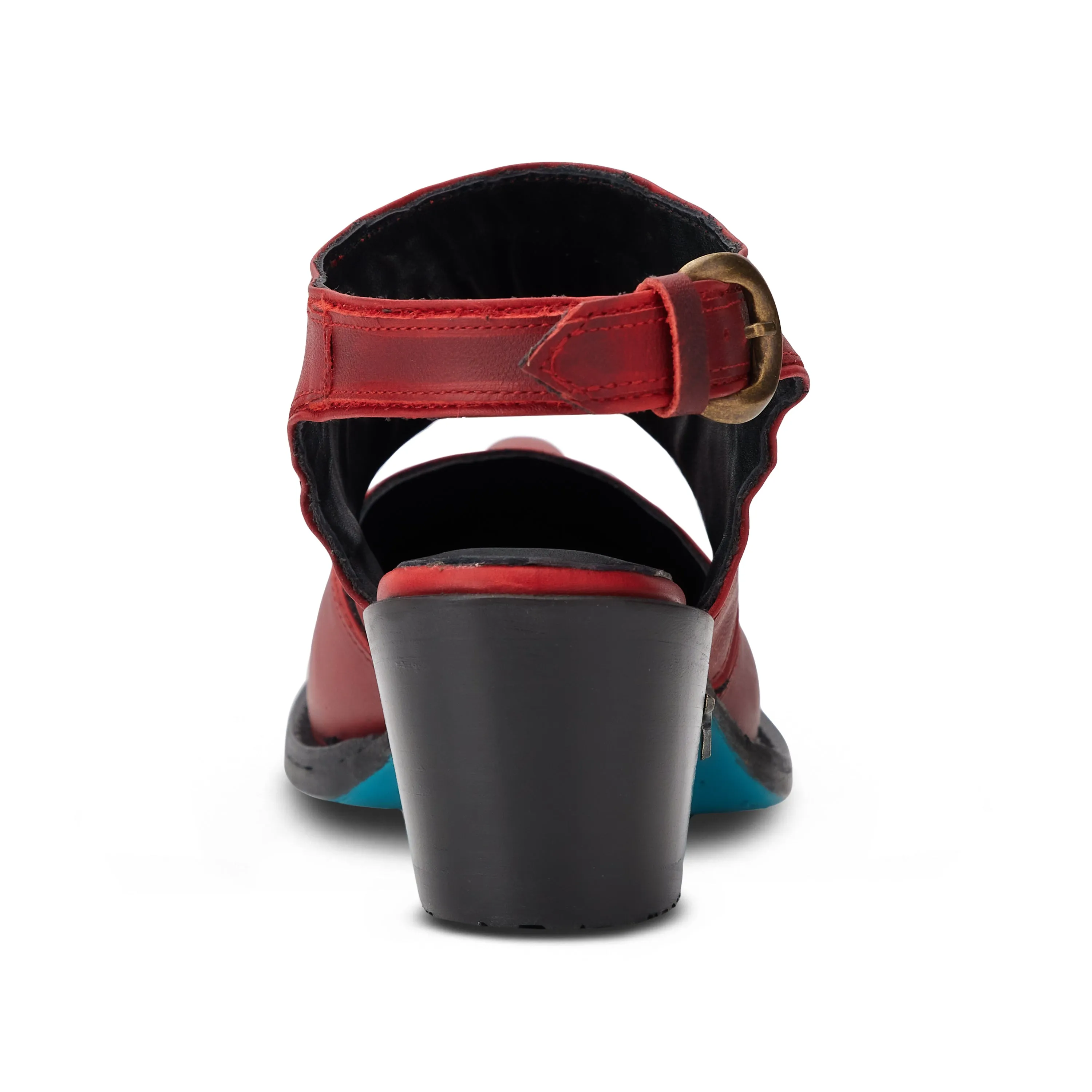 Plain Jane Slingback Mule - Smoldering Ruby