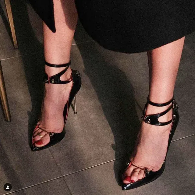 Pumps Rhinestone Studded Heel