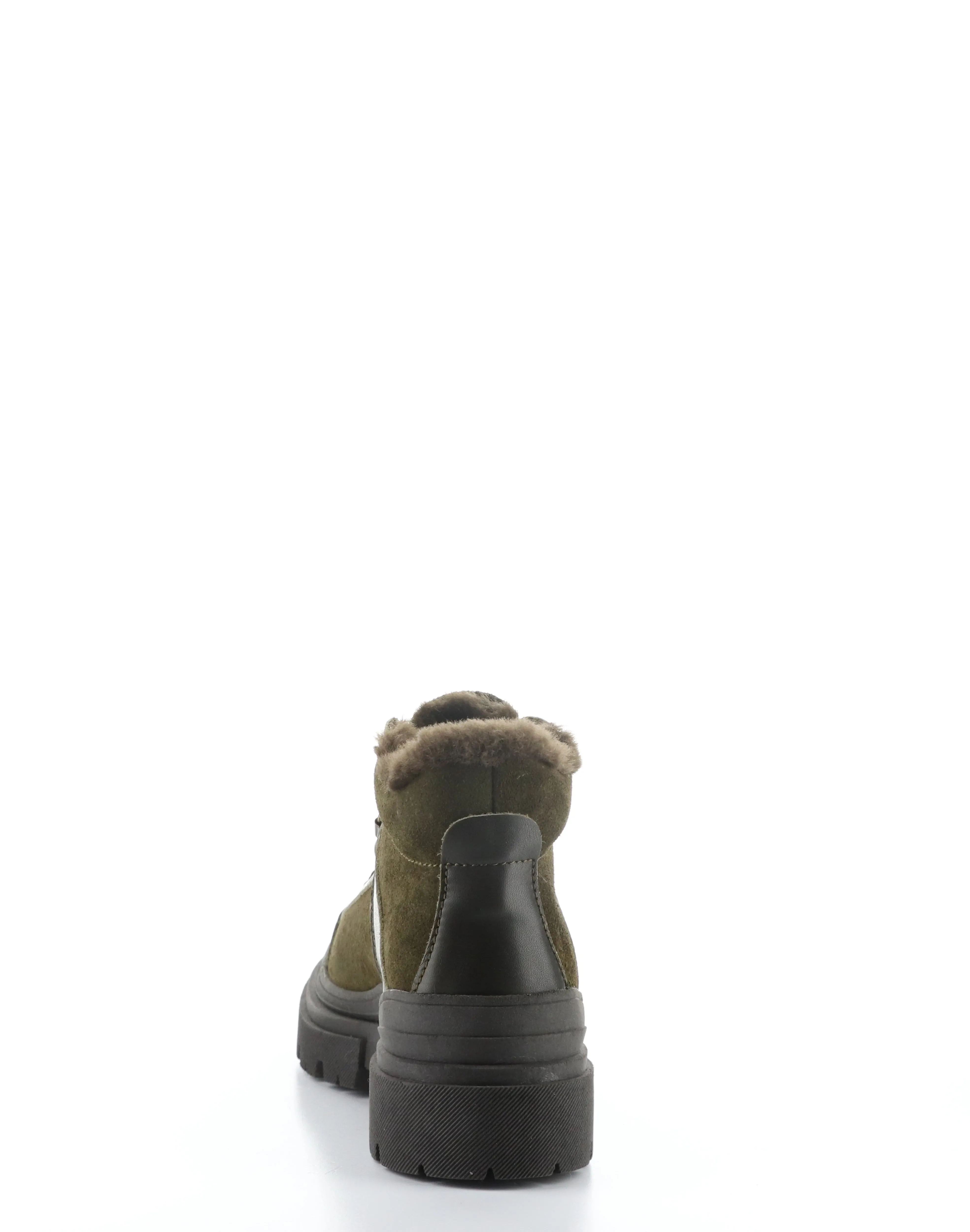 RIVER OLIVE/DARK BROWN Round Toe Boots