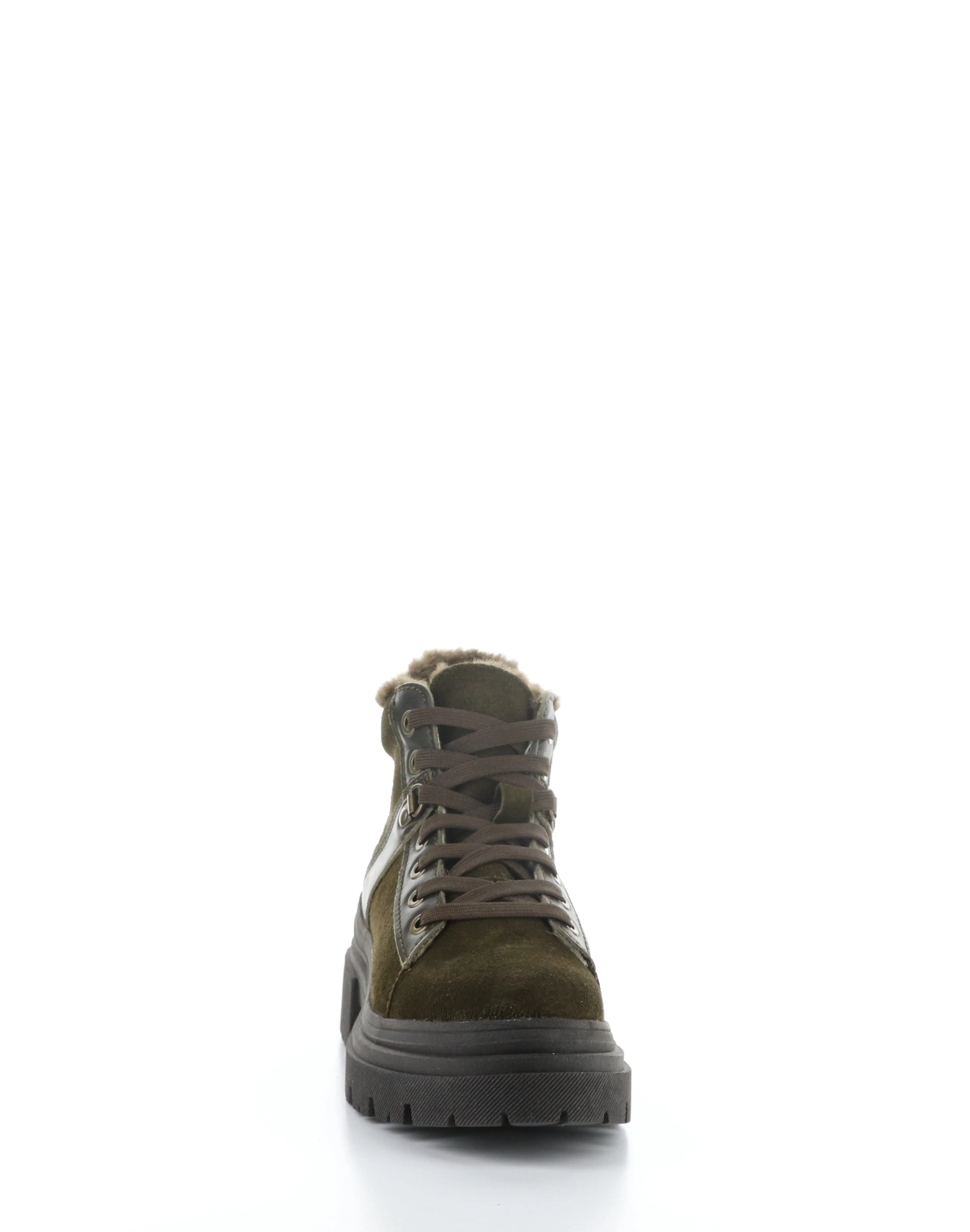 RIVER OLIVE/DARK BROWN Round Toe Boots