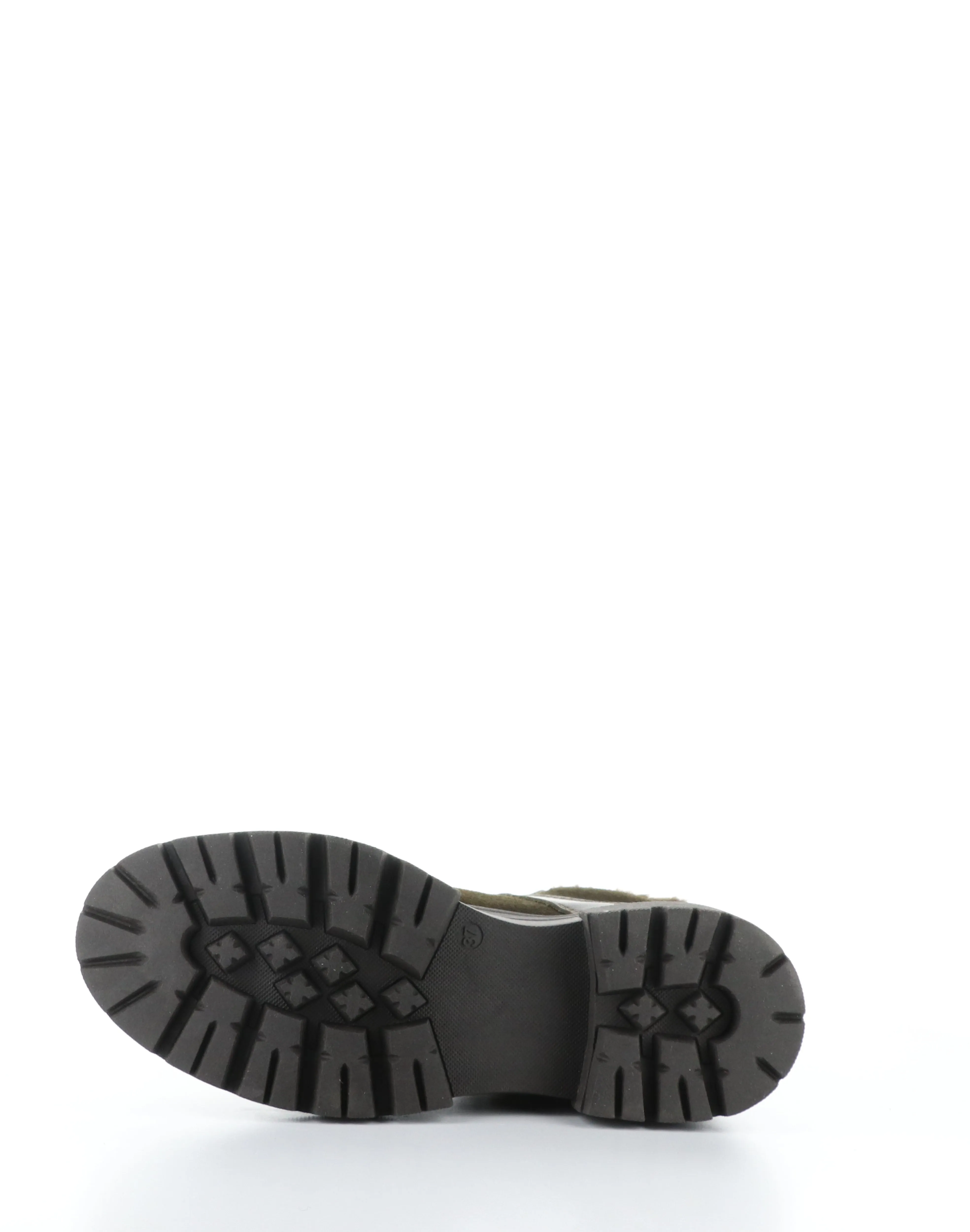 RIVER OLIVE/DARK BROWN Round Toe Boots