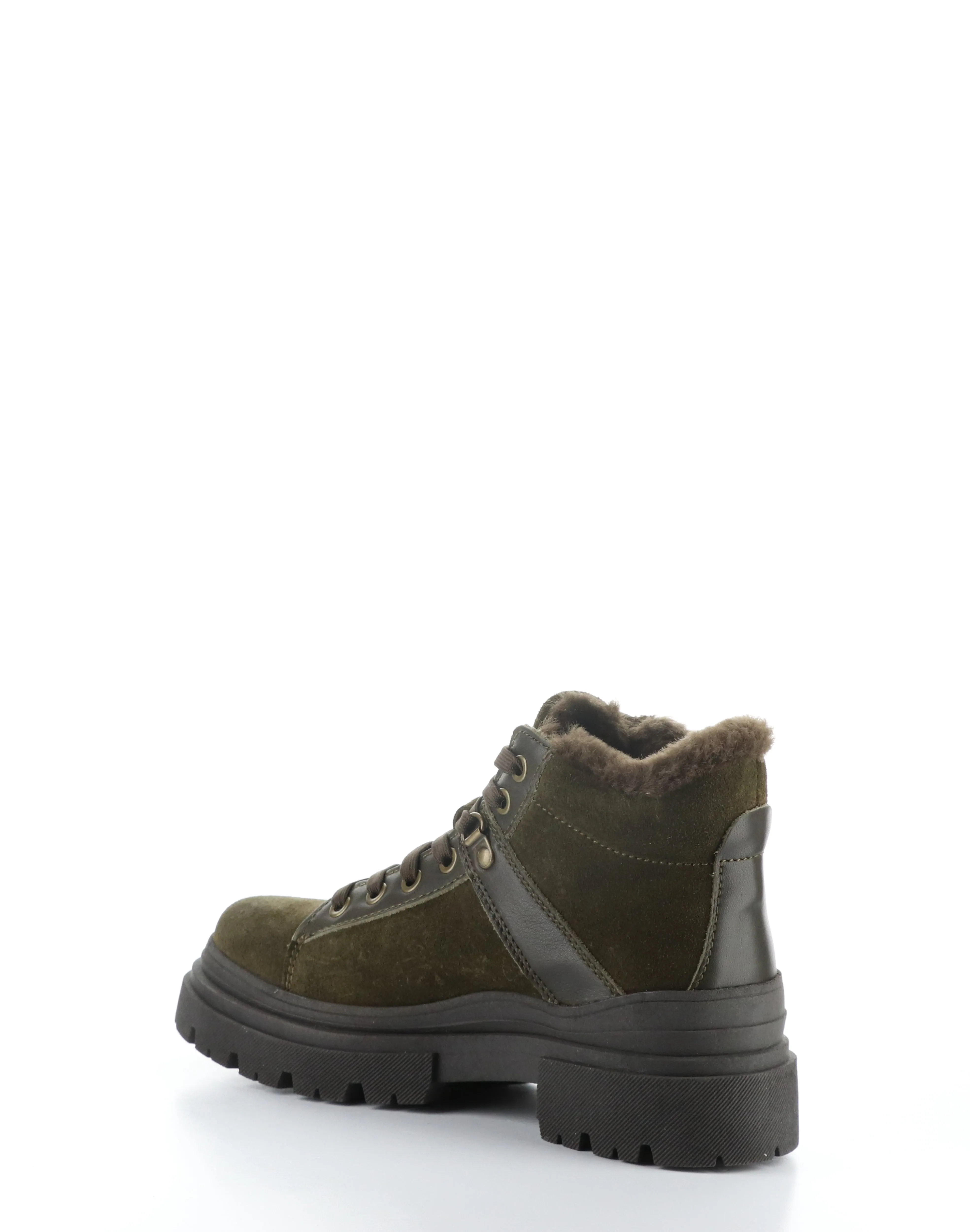 RIVER OLIVE/DARK BROWN Round Toe Boots