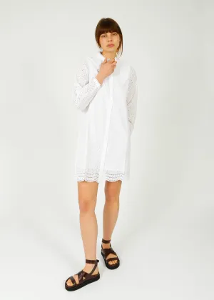 SLF Tatiana Embroidered Dress in White