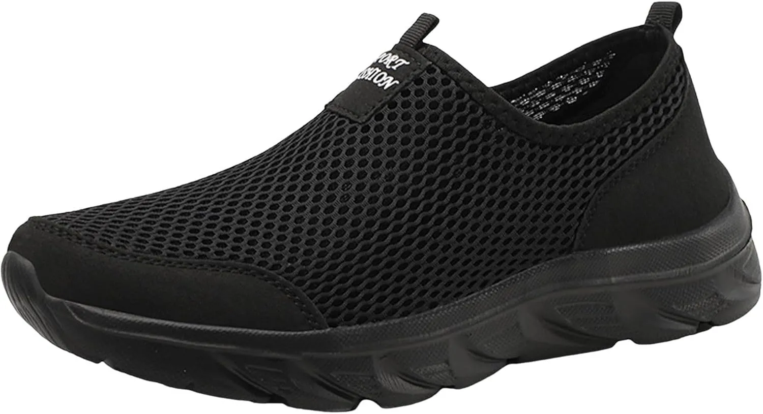 Slip On Mesh Sneakers for Men Breathable Cushion Sneakers Arch Support Workout Shoes Comfortable Walking Shoes