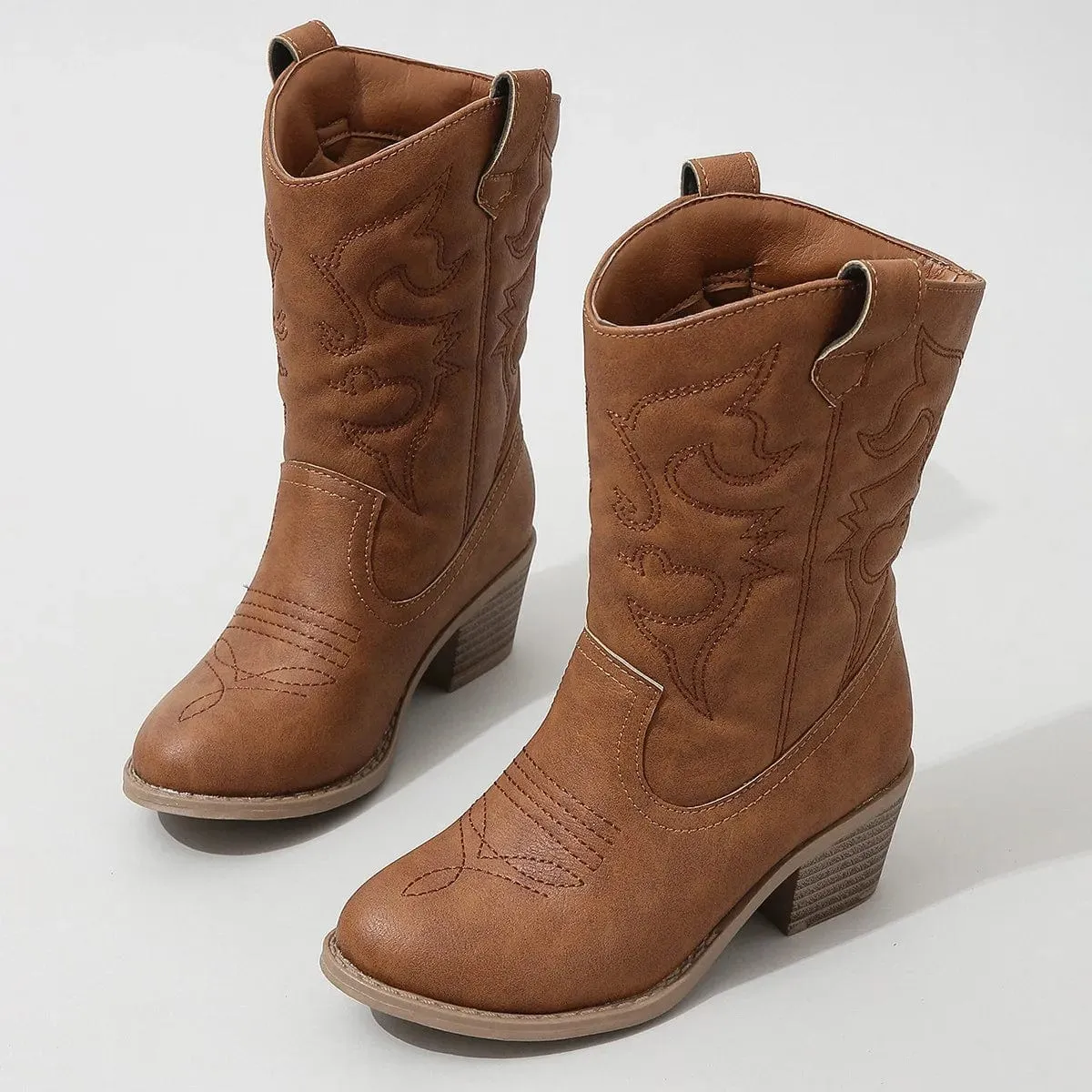 Trendy Girls Mid Length Boots