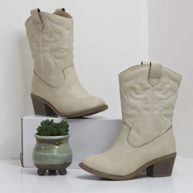 Trendy Girls Mid Length Boots