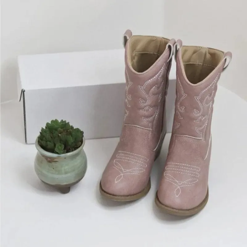 Trendy Girls Mid Length Boots