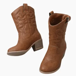 Trendy Girls Mid Length Boots