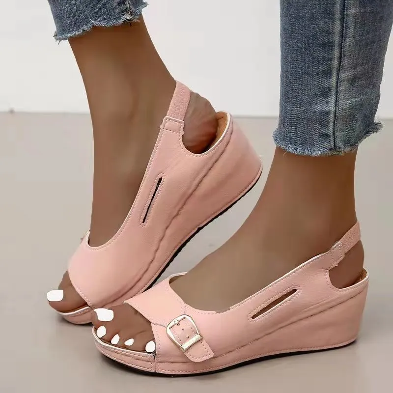 Women's Roman Sandals with Buckle