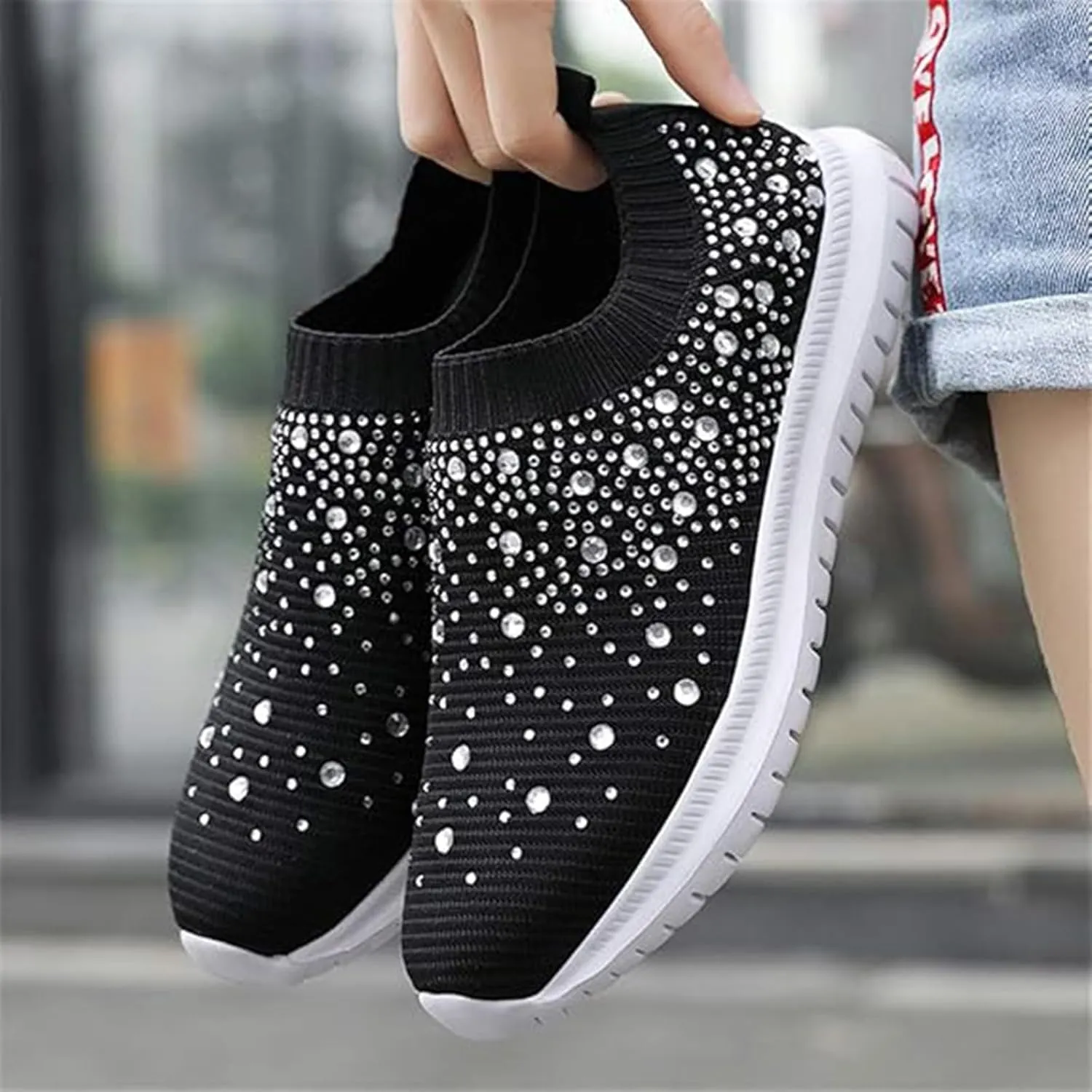 Women's Shoes Sneakers Comfortable Lightweiht Slip On Athletic Shoes Casual Fashion Non Slip Walking Workout Shoes